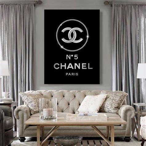 chanel wall art prints etsy.